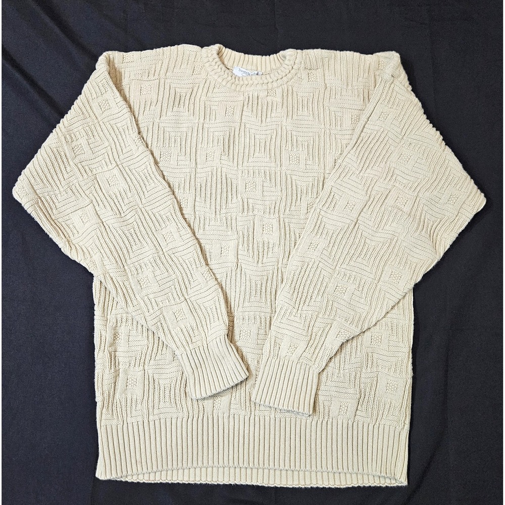 Tricots St. Raphael Women's Knit Sweater Size XL Geometric Design